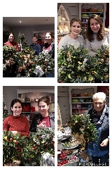 Christmas wreath making class