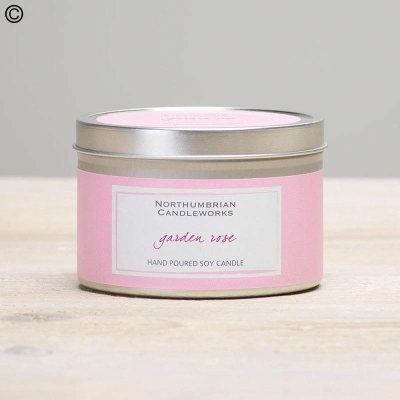 garden rose scented candle 