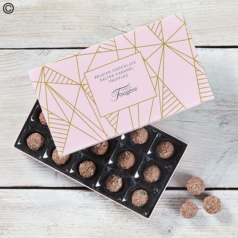 salted caramel chocolate truffle gift box