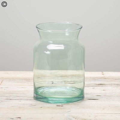 recycled glass vase