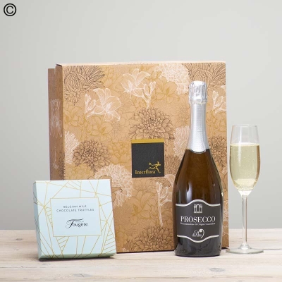 prosecco and chocolate gift set