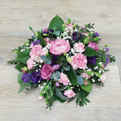 small flower funeral tribute posy 