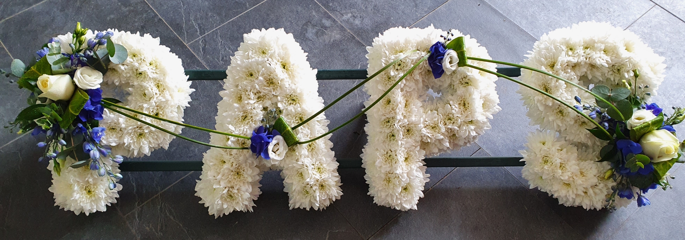 Classic Based Funeral Letters   any name or word