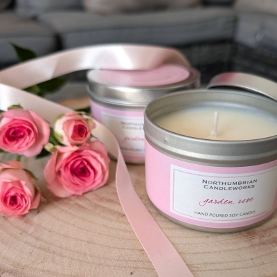 Garden Rose Hand Poured Candle