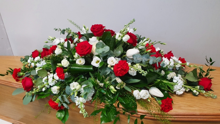 Passionate Remembrance Coffin Spray