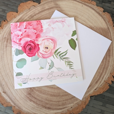 Roses Happy Birthday Card