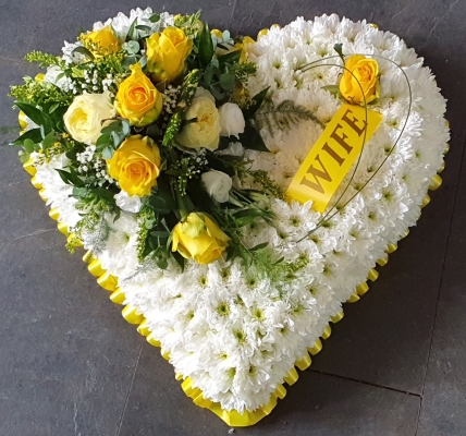 Sunshine Yellow Based Heart