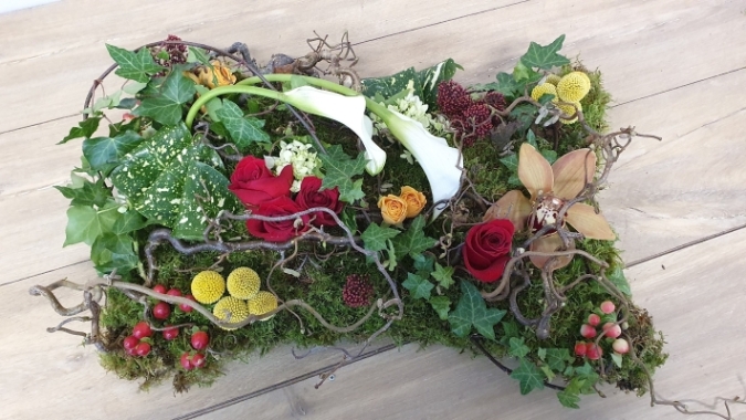 Artisan Moss Pillow Funeral Tribute