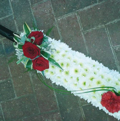 Cricket Bat Funeral Flower Tribute