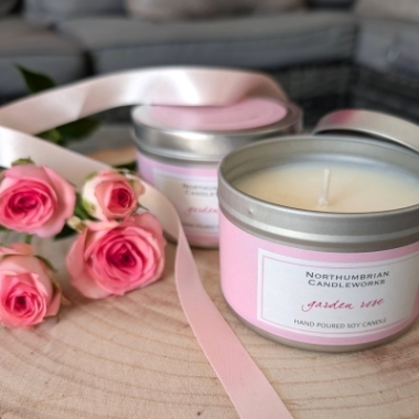 Garden Rose Hand Poured Candle