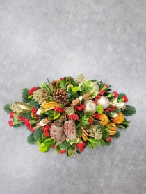 christmas festive foliage table centre piece decoration