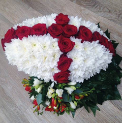 Rugby Ball Funeral Flower