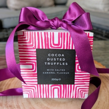 Salted Caramel Cocoa Dusted Truffles