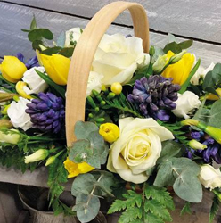 Spring Trug Funeral Flower Basket